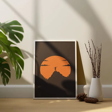 Top Of The World Motivation Poster