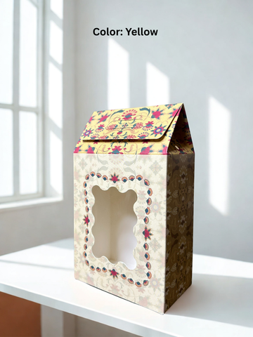 Premium Window Cutout Gift Box | Elegant Wedding Favor & Sweet Packaging Box