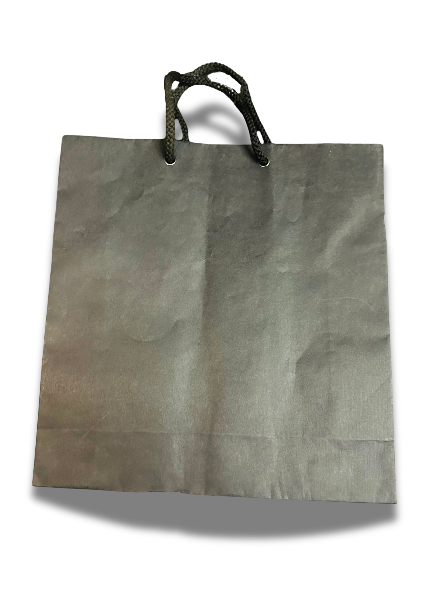 Durable Black Paper Gift Bag - 9"x9"x3" | Small Shopping Bag for Gifts, Retail, and Party Favors